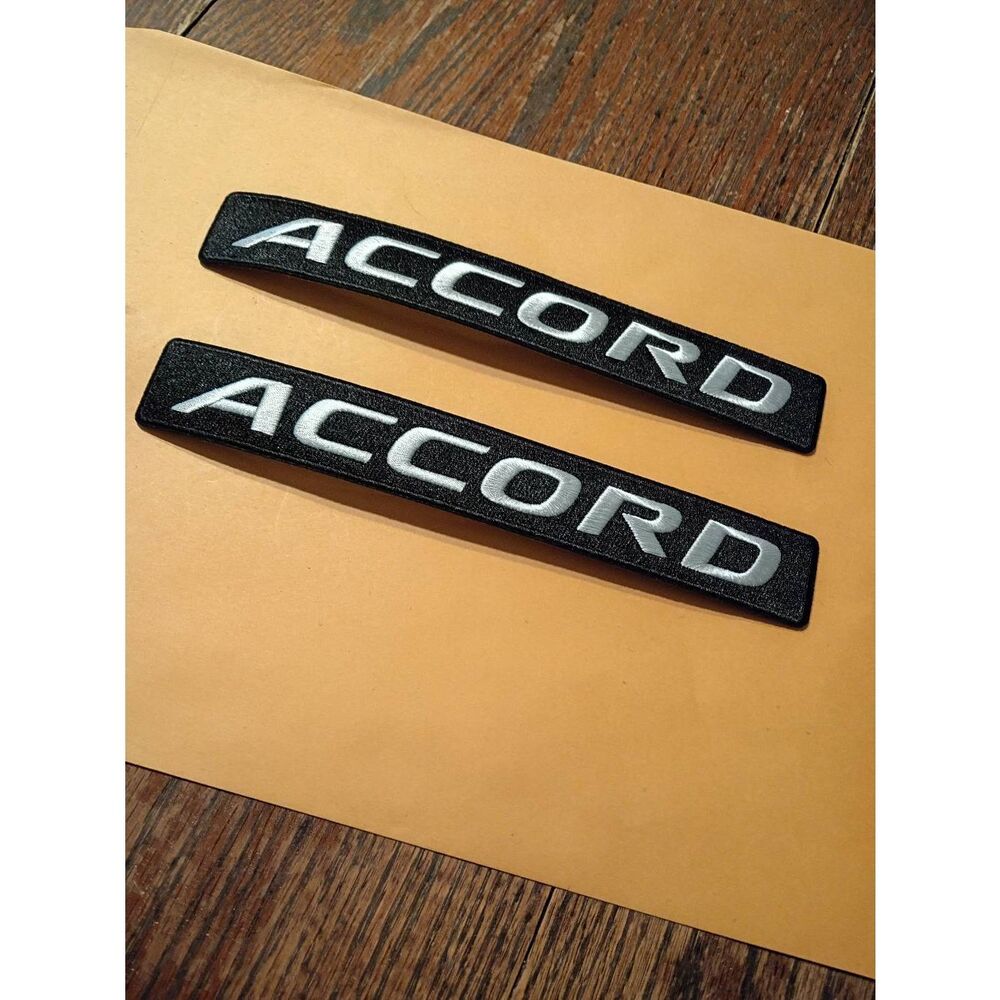 New Honda Accord Black White Iron On Patches for Jacket Hat Shirt Pants Car Cove